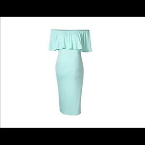 Tiffany Blue Maternity Dress
Size large